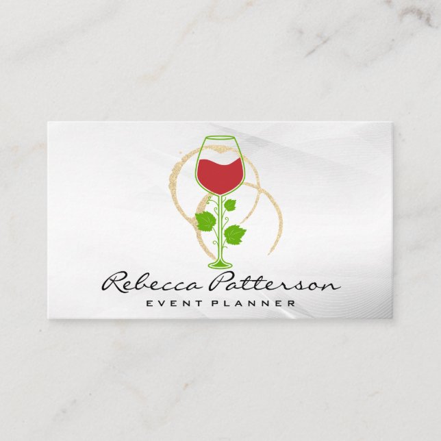 Tarjeta De Visita Copa de vino | Stains (Anverso)