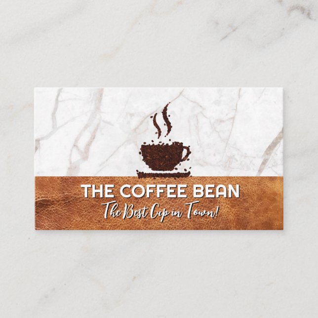Tarjeta De Visita Copa del Café de las Judías (Anverso)