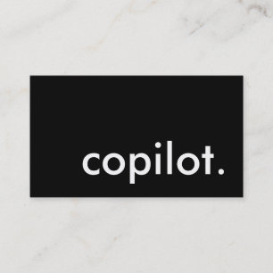 Tarjeta De Visita copiloto.