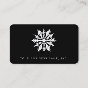 Tarjeta De Visita Copo de nieve