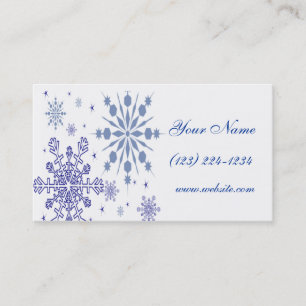 Tarjeta De Visita Copos de nieve de Bonito