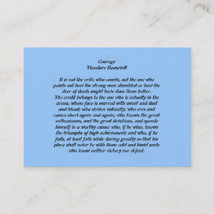 Tarjeta De Visita Coraje