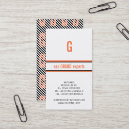 Tarjeta De Visita Corales modernos basados en la tipografía