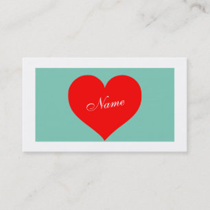 Tarjeta De Visita Corazón