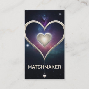 Tarjeta De Visita Corazón Celestial Matchmaker