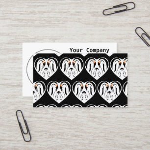 Tarjeta De Visita Corazón de amor de la familia del emperador pingüi