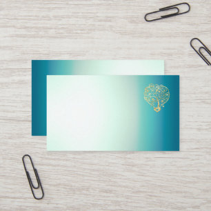 Tarjeta De Visita Corazón de degradado