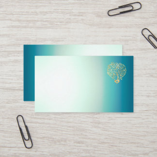 Tarjeta De Visita Corazón de degradado