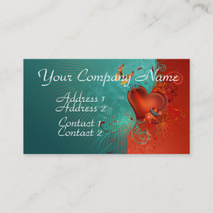 Tarjeta De Visita Corazón de la mariposa