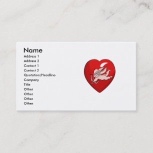 Tarjeta De Visita corazón del ángel