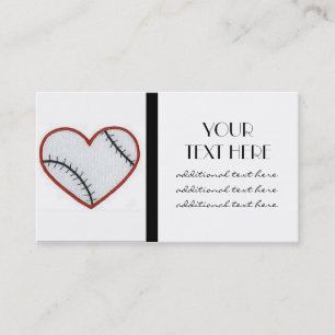 Tarjeta De Visita Corazón del béisbol