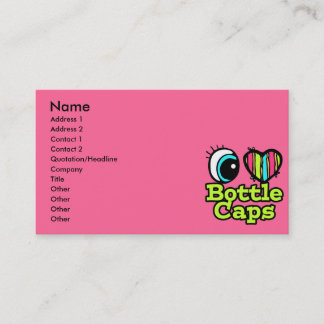 Tarjeta De Visita Corazón Ocular Brillante Me Encantan Las Cápsulas