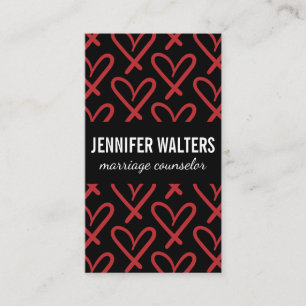 Tarjeta De Visita Corazones