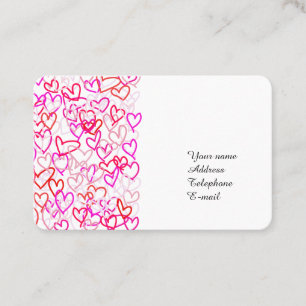 Tarjeta De Visita Corazones