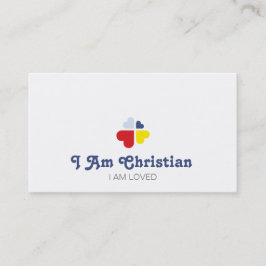 Tarjeta De Visita Corazones Cruz