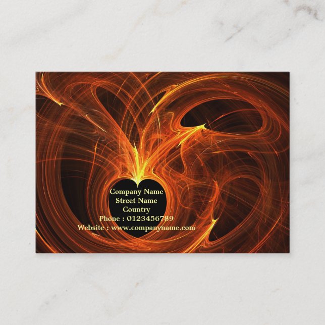 Tarjeta De Visita Corazones de conexión (Anverso)