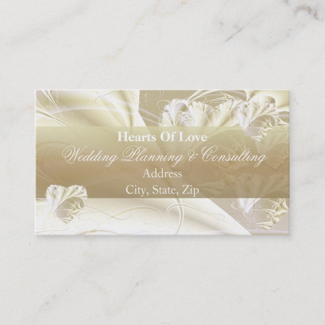 Tarjeta De Visita Corazones del amor (Anverso)