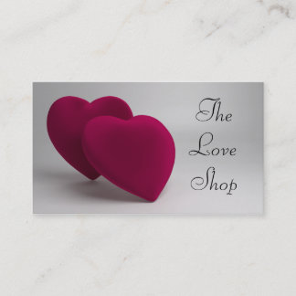 Tarjeta De Visita Corazones elegantes del amor
