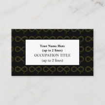 Corazones infinitos de latón dorado