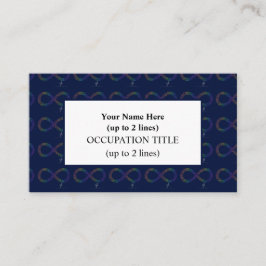 Tarjeta De Visita Corazones Infinitos del Espectro Tropical Brillant