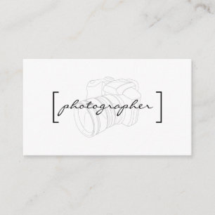 Tarjeta De Visita Corchetes / Fotógrafo