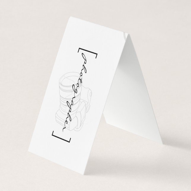 Tarjeta De Visita Corchetes / Fotógrafo (Anverso)