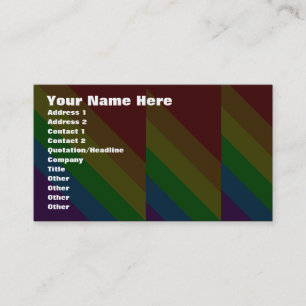 Tarjeta De Visita Corey Tiger 80s Ángulos Arcoíris