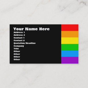 Tarjeta De Visita Corey Tiger 80s Retro Arcoíris