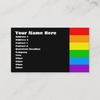 Tarjeta De Visita Corey Tiger 80s Retro Arcoíris