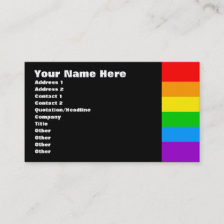 Tarjeta De Visita Corey Tiger 80s Retro Arcoíris