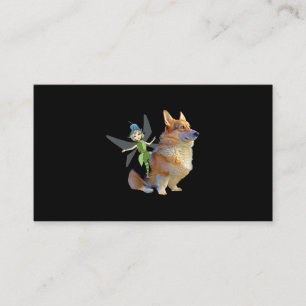 Tarjeta De Visita Corgi & Fairy - Gracioso Corgi galés