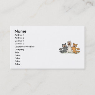 Tarjeta De Visita Coro del gato