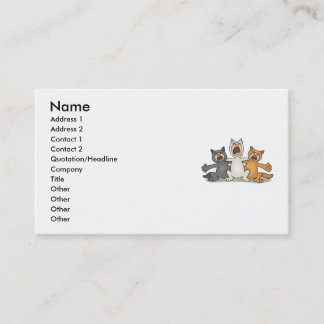 Tarjeta De Visita Coro del gato