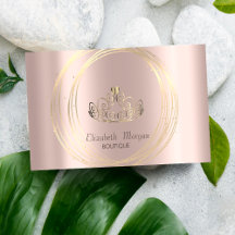Corona de círculos de oro y oro rosa elegante mode