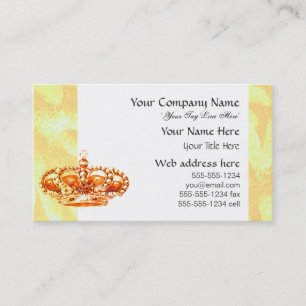 Tarjeta De Visita Corona en oro