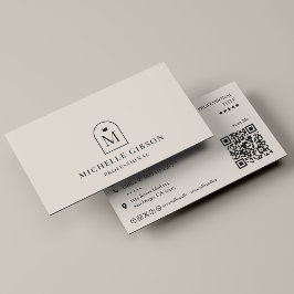 Tarjeta De Visita Corona Inicial Profesional de Marketing de Arena d