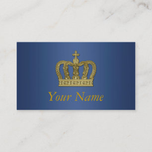 Tarjeta De Visita Corona real de oro II + su backgr. y ideas