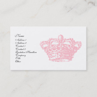 Tarjeta De Visita Corona rosada