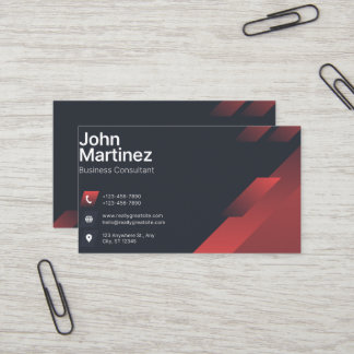 Tarjeta de visita corporativa moderna abstracta ro