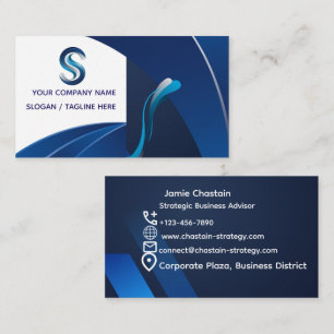 Tarjeta de visita corporativa personalizable Azu