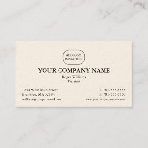 Tarjeta de visita corporativa simple - añada su