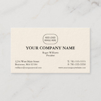 Tarjeta de visita corporativa simple - añada su
