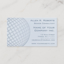Tarjeta De Visita Corporativo moderno azul claro elegante global que