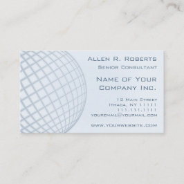 Tarjeta De Visita Corporativo moderno azul claro elegante global que