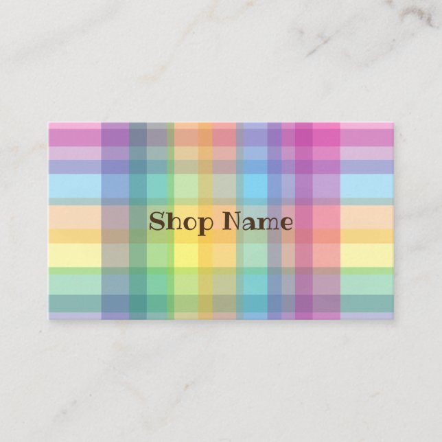 Tarjeta De Visita Corrector arcoiris (Anverso)