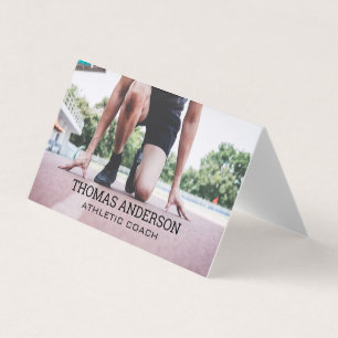 Tarjeta De Visita Corredor en la pista