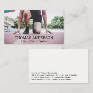 Tarjeta De Visita Corredor en la pista