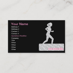 Tarjeta De Visita Corredor femenino