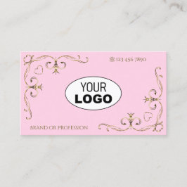 Tarjeta De Visita Correos con el logotipo de las esquinas ornadas de