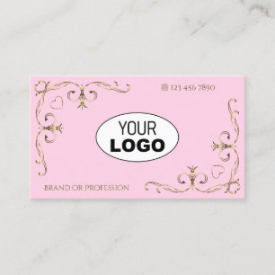 Tarjeta De Visita Correos con el logotipo de las esquinas ornadas de